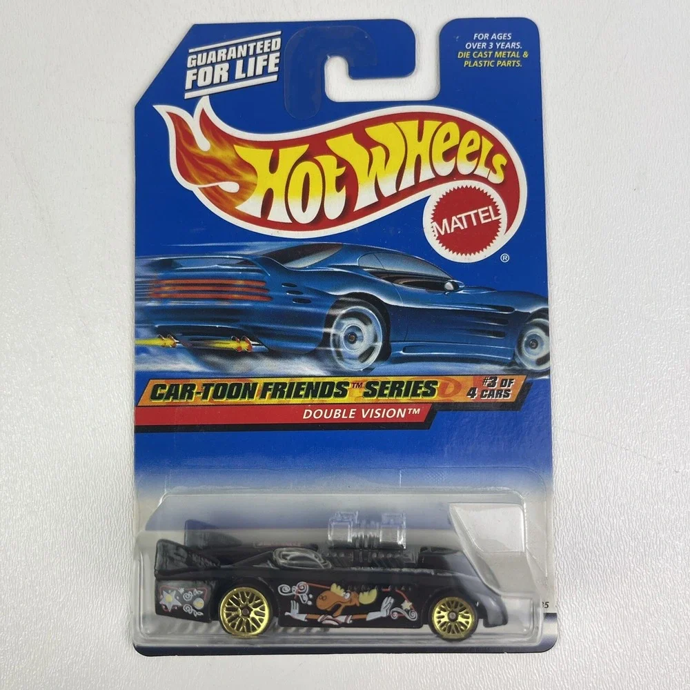 1999 Hot Wheels Car Toon Friends Series Double Vision BullWinkle Black 987